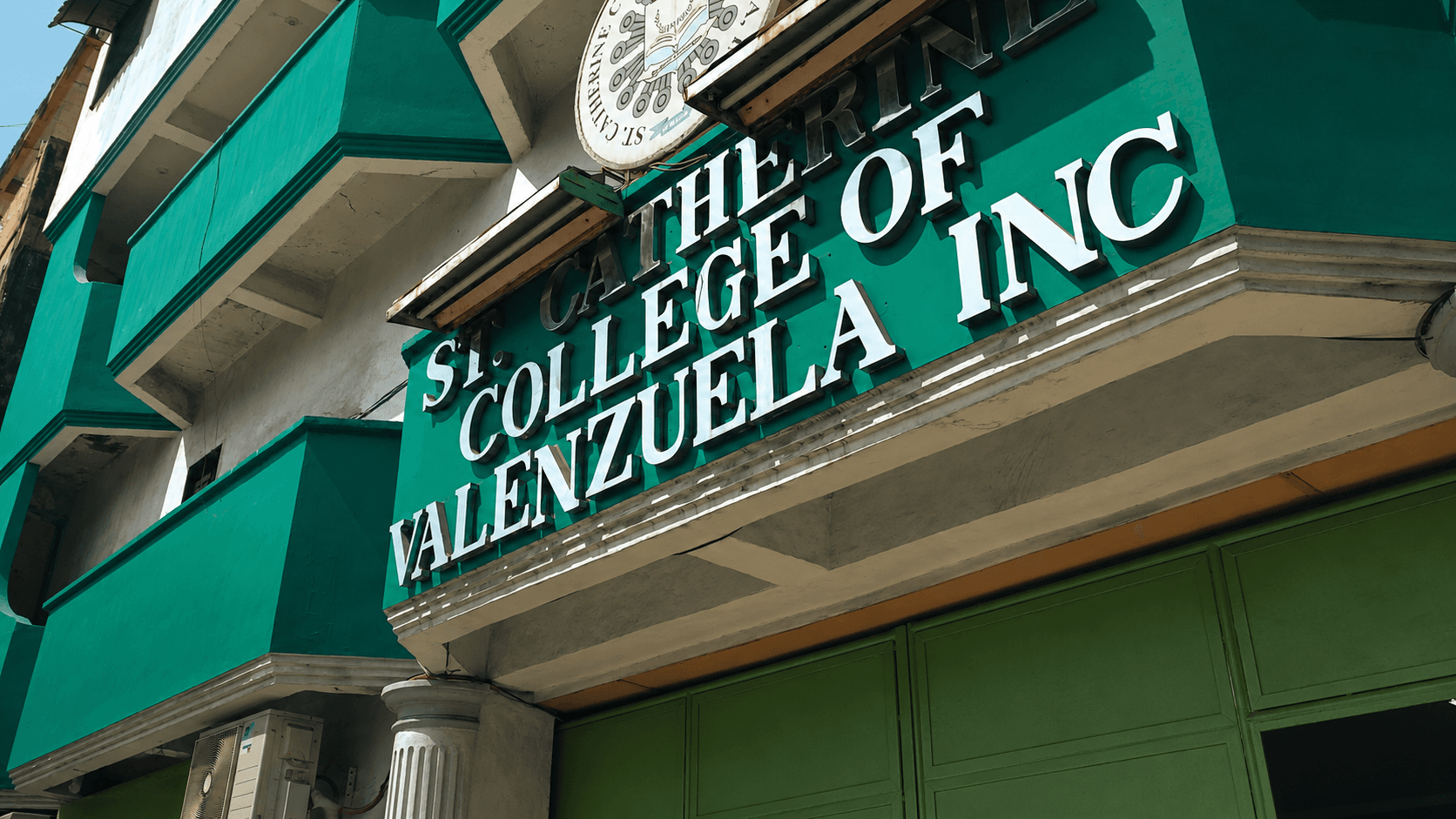 Facade of St. Catherine College of Valenzuela, Inc. along Sto. Rosario Street